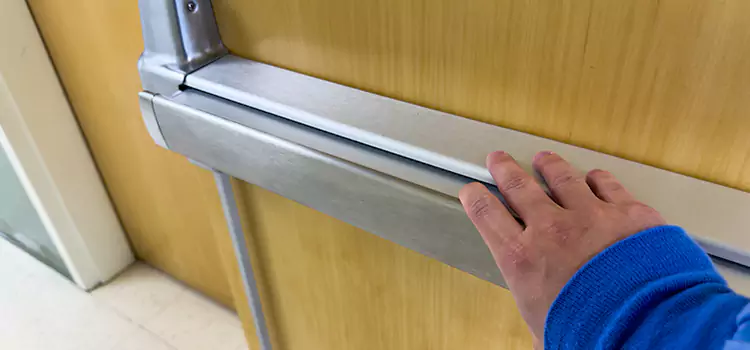 Installing a Push Bar on a Door Haltom City